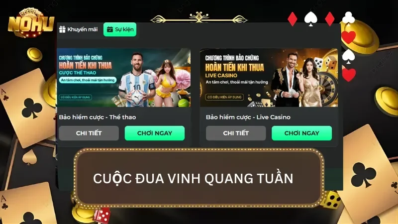 Cuộc đua vinh quang được nhà cái tổ chức hàng tuần và dành tặng phần thưởng giá trị