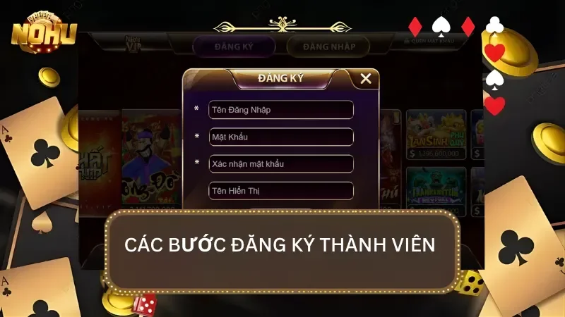 Các bước đăng ký thành viên