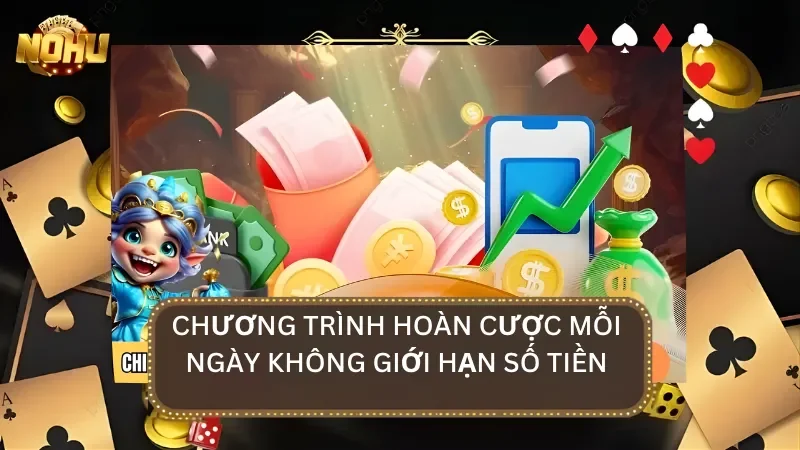 Chương trình hoàn trả cược mỗi ngày và không giới hạn số tiền hoàn trả
