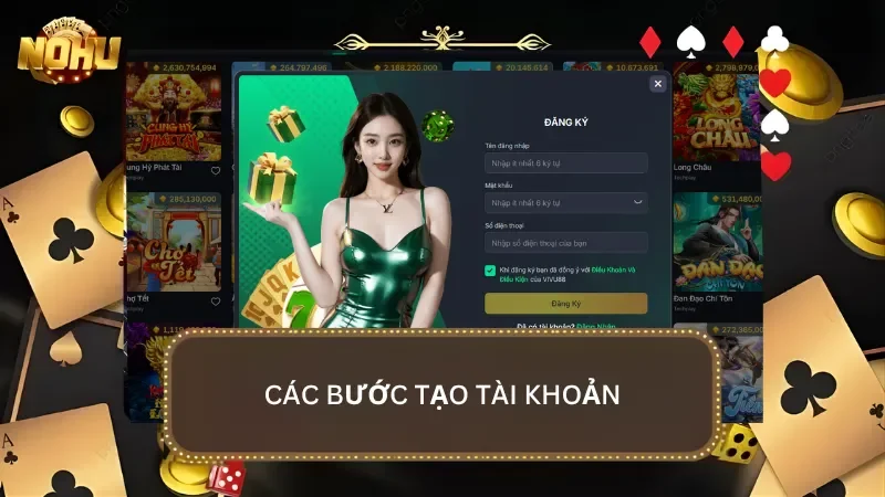 Các bước tạo tài khoản từ A-Z chi tiết cho cược thủ mới lần đầu tham gia