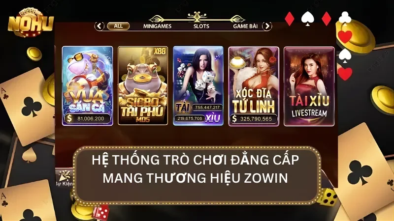 Kho trò chơi đồ sộ của cổng game là điểm cộng lớn trong lòng cược thủ
